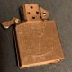 Vintage Brass Zippo 13 Lighter 2032695 Replica Collectible |