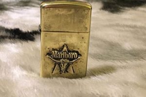 Vintage Marlboro Zippo: Gold Star & Bull Lighters |