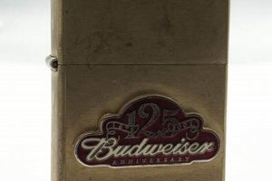 Vintage Brass Budweiser Zippo Lighters |