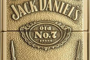 Jack Daniels Zippo Lighter Gold |