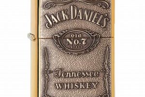 Vintage Jack Daniel's Zippo Lighter: Gold Collectible |