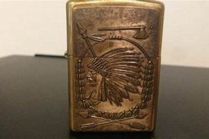 Indian Head Nickel Zippo Gold Arrow 2000 Xvi |