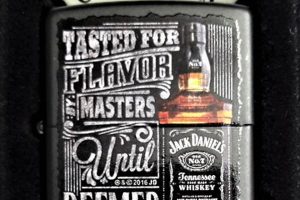 Genuine Jack Daniels Black Matte Zippo Lighter |