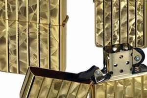 Luxury Brass & Diamond Zippo Lighters |