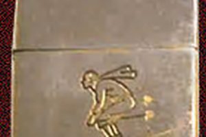 Golden Zippo Skier |