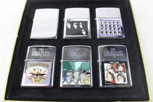 Ultimate Beatles Zippo Lighter Display Case |