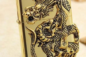 Shop Golden Tribal Dragon Zippo Lighters |