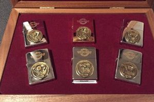 Showcase Your Harley Zippo Collection in a Wooden Case |