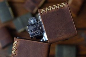 Genuine Handmade Leather Zippo Cases & Holders |